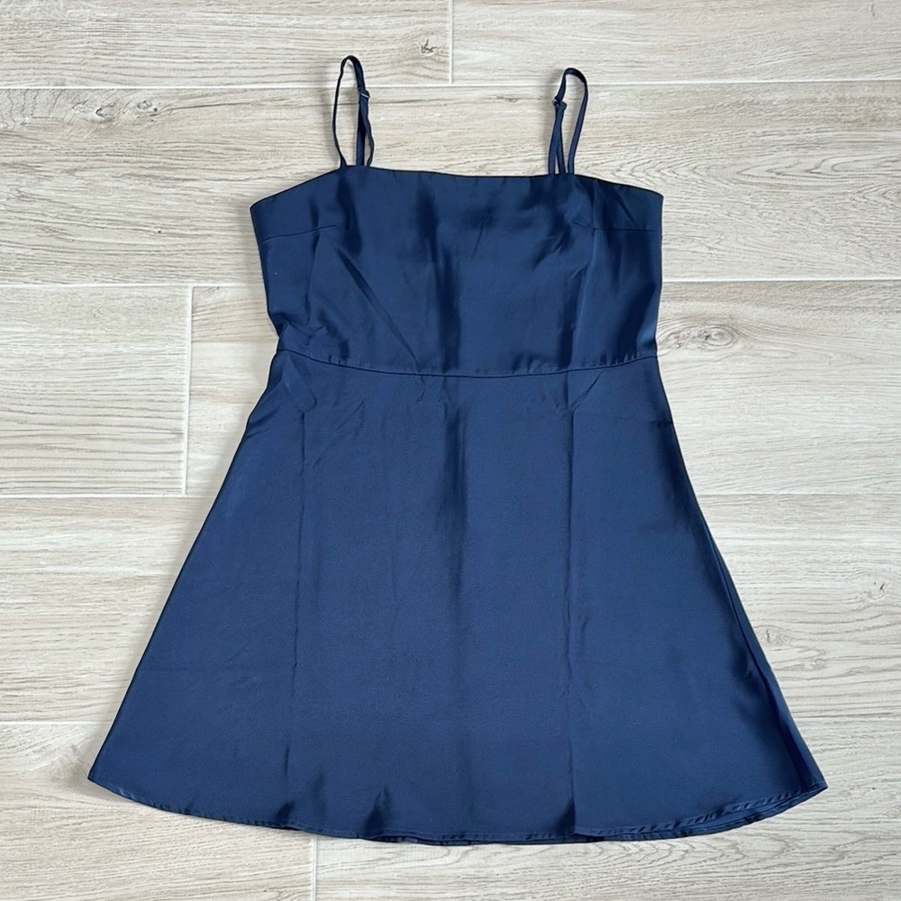 Elegant Navy Blue Mini Dress